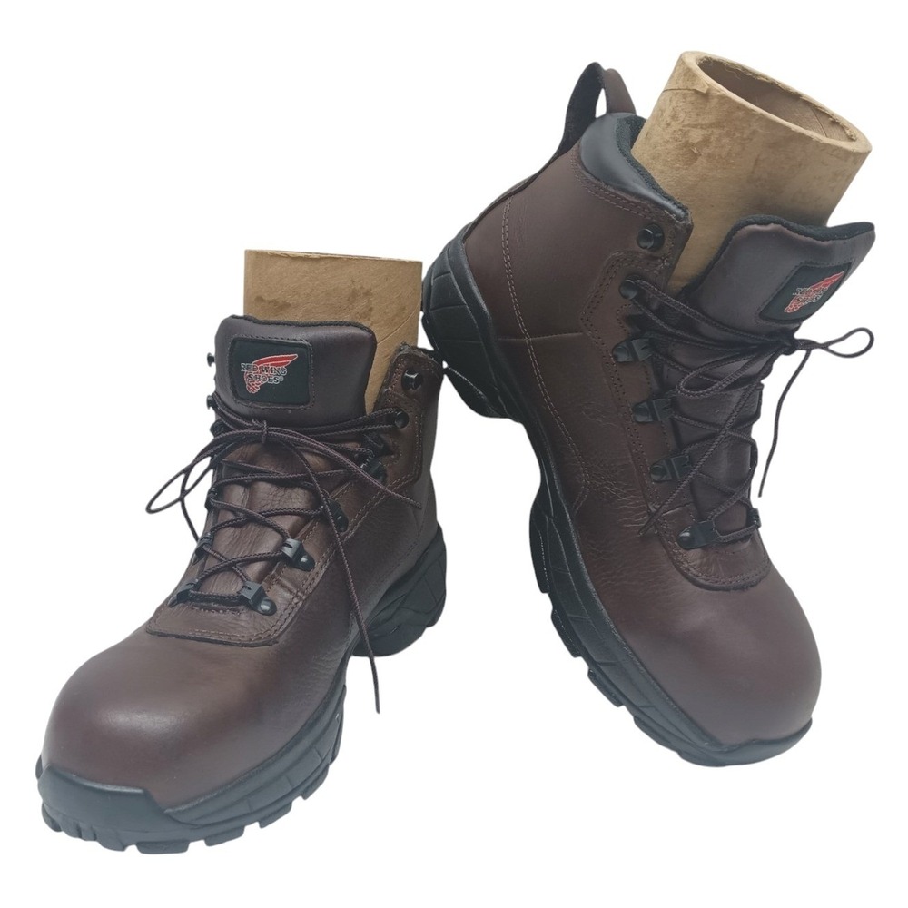 Red Wing 6681 Brown Leather Safety Toe EH Work Boots ASTM F2413-11 Men 9US / 8UK